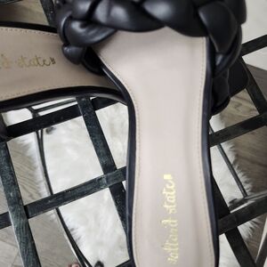 Altar'd State Black Braided Heels